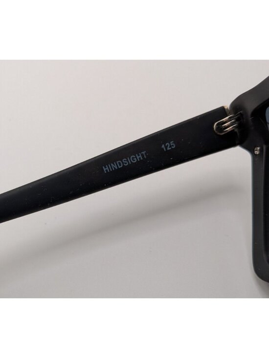 Quay Hindsight Oversized Black Sunglasses With Tinted Lenses 58mm 125 Temple Uni main image 6